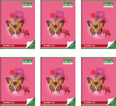ECONAMA Recyclable::Single Line::A4 Notebook::eco friendly::ECOWARRIORS A4 Notebook Single Line 172 Pages(Clear, Pack of 6)