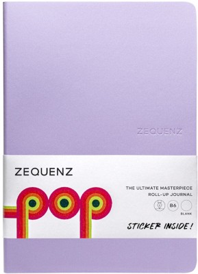 Zequenz POP Purple Rain B6 Size Ruled 120 Pages 80gsm Light Weight 360 Degree Openable B6 Notebook Ruled 120 Pages(Purple)