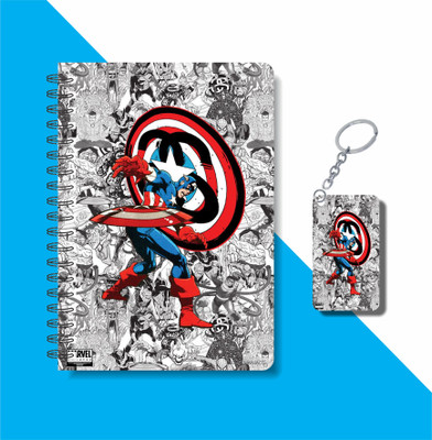 craft maniacs SUPERHERO 2023 COLLECTION A5 Notebook RULED 160 Pages(Multicolor)