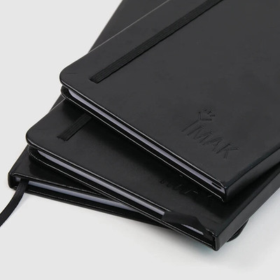 triple paper Diary Notebook Premium Planner with Hardcover, Bookmarks Professional Use A5 Diary Rule Paper 150 Pages(Black)