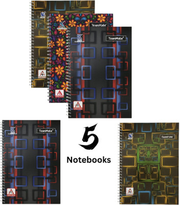 UNIQPAL Likhokal A4 Notebook White 200 Pages(Texture, Pack of 5)