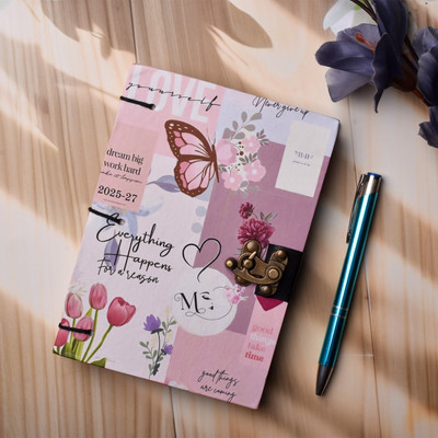 omar craft 1 A5 Diary unruled 200 Pages(Multicolor)
