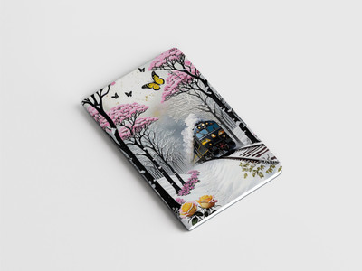 RJPRINTS Designed Stapled Notebooks A5 Notebook Plain 100 Pages(Multicolor)