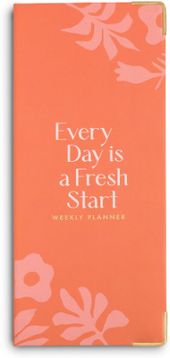 7mm Between the Lines Pink Weekly Planner | Easy to Carry | 60 Weeks Overview | Gifting Pocket-size Planner/Organizer Undated 120 Pages(Coral Rush)