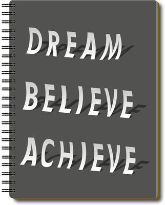 Nourish Life A5 Planner/Organizer Ruled 220 Pages(DREAMBELIEVEACHIEVE)