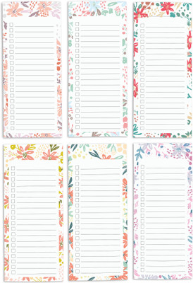 Inkdotpot Notepad Regular Note Pad Unruled 6 Pages(Multicolor, Pack of 6)
