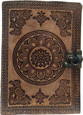 craftking Leather Journal Diary A5 Notebook Ruled 200 Pages(Brown)