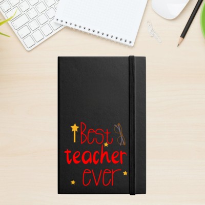 urban kiosk Best Teacher Ever Diary A5 Notebook ruled with lines 90 Pages(Black)