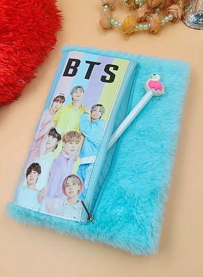 Paper Bear BTS A4 Diary ruled 70 Pages(Light Blue, Pack of 2)