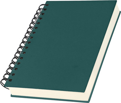 TWONE Squared Notebook A5-14x21cm Spiral Notebook A5-100GSM Squared 5mm Notepad A5 Note Pad Squared 180 Pages(Dark Green)