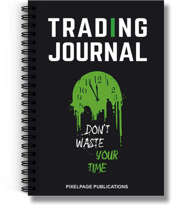 PIXELPAGE PUBLICATIONS Stockmarket Trading Journal Dairy spiral Notebook-Track, Analyze, Improve! A5 Journal Rule 144 Pages(Multicolor)