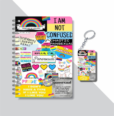 craft maniacs PRIDE A5 Notebook RULED 160 Pages(Multicolor)