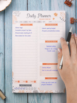 Doodle To Do List Undated Daily Planner with 50 Tear-Off 90 GSM Planning Sheets A5 Note Pad | Perfect Checklist for Daily Tasks Schedule for Office, Home & School | 50 Pages(Dialy Pad 02) Doodle To Do List Undated Daily Planner with 50 Tear-Off 90 GSM Planning Sheets A5 Note Pad | Perfect Checklist for Daily Tasks Schedule for Office, Home & School | 50 Pages(Dialy Pad 02)