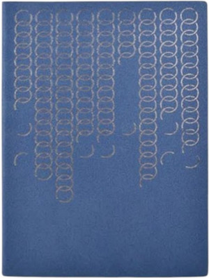 Pia Creations Interlocking Loop Design A5 Journal Single Line Rulled 192 Pages(Blue)
