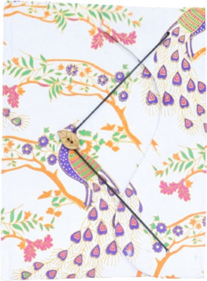 Sarar Aajeevika Handcrafted Gift Set Assorted Diary Unrulled 48 Pages(White)