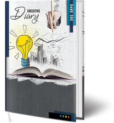 Abstract Collection B5 Regular Used Planner 2Date Diary B5 Diary Single Rule 184 Pages(White Grey)