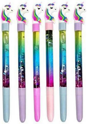 KALRA MAGIC Rainbow Gel Pen(Pack of 6, Ink Color - Rainbow)