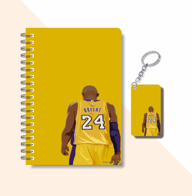 craft maniacs 2023 KOBE DIARY + KEYCHAIN A5 Note Book RULED 160 Pages(Multicolor)