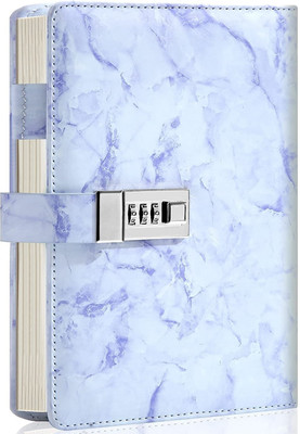 KIZJORYA To do List Regular Diary Single Rule 192 Pages(Blue Marble)