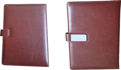 FINARO Magnet Lock Diary A5 Journal Yes 192 Pages(Brown)