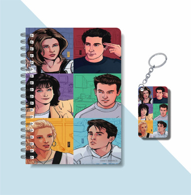 craft maniacs FRIENDS BEST 2024 COLLECTION A5 Notebook RULED 160 Pages(Multicolor)