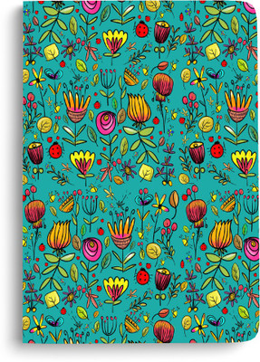 Doodle Monk Flowral Journal Notebook A5 Notebook Designed 96 Pages(Green)
