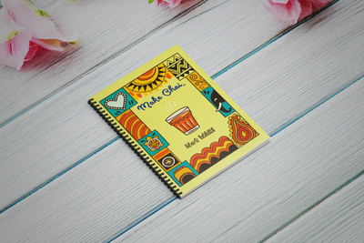 WRITE ON WHITE The Chai & Doodle A5 Diary RULLED 160 Pages(PRIMARILY YELLOW)