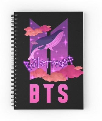 craft maniacs BTS 2023 DIARY A5 Notebook RULED 120 Pages(Multicolor)