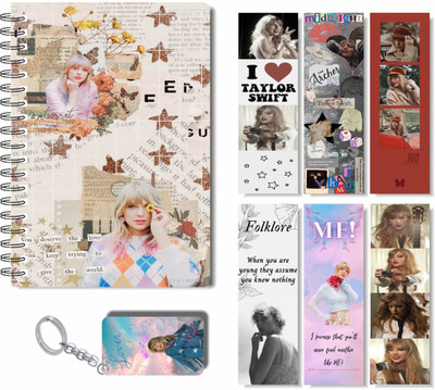 craft maniacs 2023 TAYLOR DIARY + TWO FREEBIE COLLECTION A5 Notebook RULED 160 Pages(Multicolor)