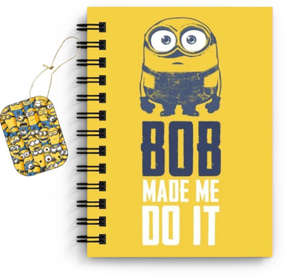 craft maniacs MINION COLLECTION A5 Notebook RULED 160 Pages(Multicolor)