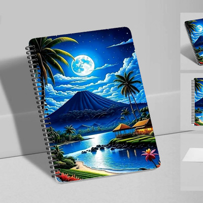 CreativePrintSolution Handcrafted, Selfmade A4 Notebook Single Rule 200 Pages(Multicolor)