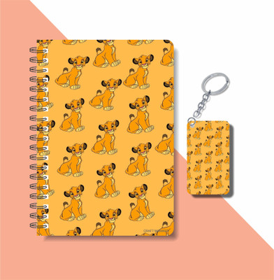 craft maniacs LION KING 2023 NOTEBOOK COLLECTION A5 Notebook RULED 160 Pages(Yellow)