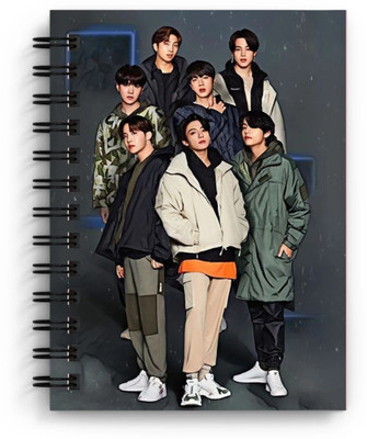 craft maniacs BTS 2023 NEW DIARY COLLECTION A5 Notebook RULED 160 Pages(White)