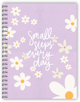 TimeWise 12 Month Undated Regular Planner 135 Pages A5 Planner Unruled 135 Pages(Purple)