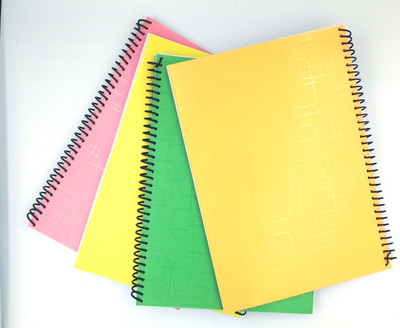 SHARMA BUSINESS Plain Style Cover Composition Book with 200 Pages Pack of 4 A4 Size Notebook A4 Notebook Unruled 200 Pages(Multicolor, Pack of 4)