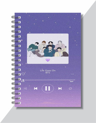 craft maniacs BTS DIARY A5 Diary RULED 160 Pages(Multicolor)