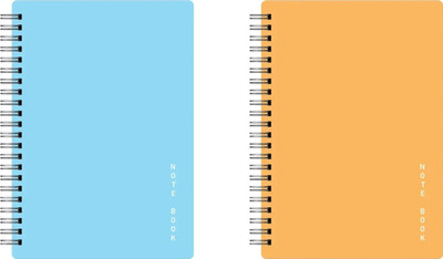 Artable Combo Pack A5 Notebook Ruled 160 Pages(Yellow, Blue, Pack of 2)