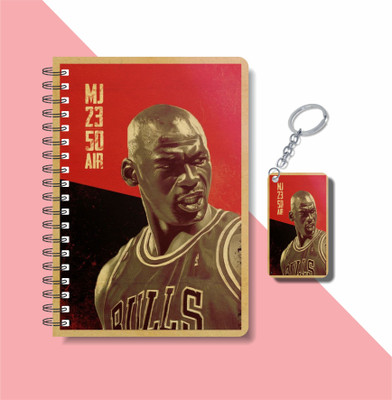 craft maniacs 2023 JORDAN DIARY + KEYCHAIN A5 Notebook RULED 160 Pages(Multicolor)