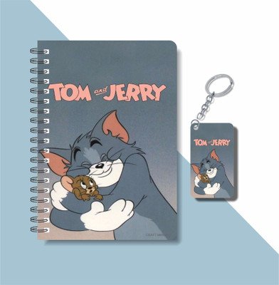 craft maniacs TOM & JERRY A5 Notebook RULED 160 Pages(Multicolor)