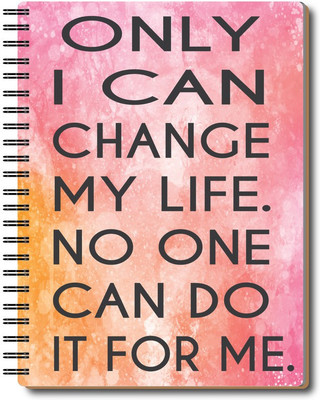 Nourish 12 Month Life Planner A5 Planner/Organizer Ruled 200 Pages(ONLYICANCHANGE)