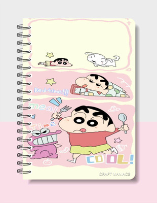 craft maniacs SHINCHAN DIARY 2025 A5 Notebook RULED 160 Pages(Multicolor)