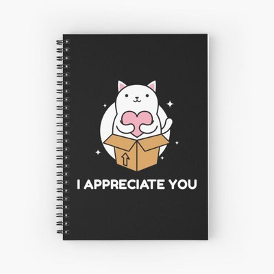 craft maniacs KITTY COLLECTION A5 Notebook RULED 160 Pages(Black)
