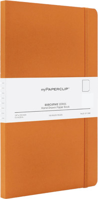 myPAPERCLIP Executive Series Book-size Notebook Plain 192 Pages(Orange)