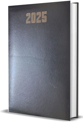 Greeshma Executive Pu Leather Diary Dated Regular Diary 2025 Single Rule 364 Pages(Brown)