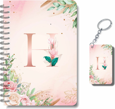 craft maniacs A5 NOTEBOOK + KEYCHAIN COLLECTION A5 Notebook RULED 160 Pages(Pink)
