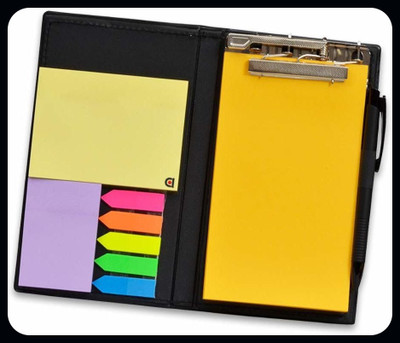Flipkart SmartBuy Designer Notebook Professional Notepad | Pocket Pads for office , school Pocket-size Memo Pad UN RULED 50 Pages(Mango Yellow)
