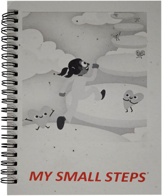 Purpledip Seed Paper Plantable Germonable Paper Notepad A5 Diary Ruled 50 Pages(Grey)