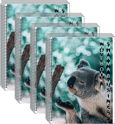 SHARMA BUSINESS A4 UNRULED NOTEBOOK 75 GSM White Pages Pack of 4 For Rough Work 200 Pages A4 Notebook Unruled 200 Pages(Multicolor, Pack of 4)