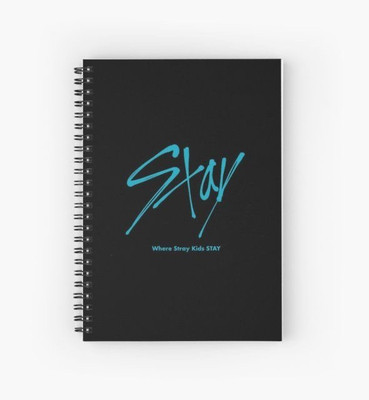 craft maniacs STRAY KIDS DIARIES 2025 A5 Notebook RULED 160 Pages(Black)