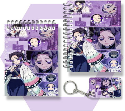 craft maniacs DEMON SLAYER A6 NOTEBOOKS A6 Notebook UNRULED 100 Pages(White)